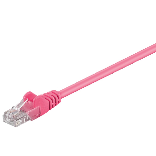 Goobay CAT 5e Patchkabel U/UTP Magenta 0,5 m