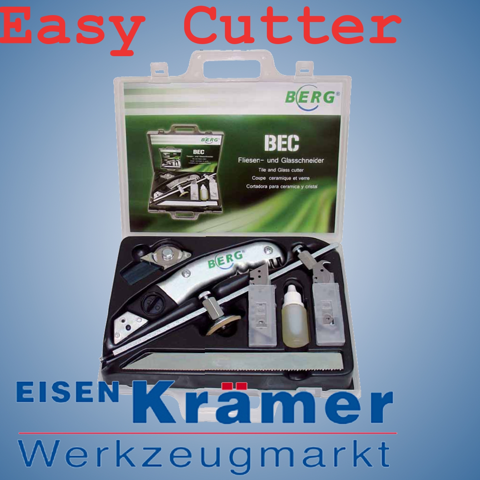 Berg-Tectool Fliesen- und Glasschneider-Set Easy Cutter Bec