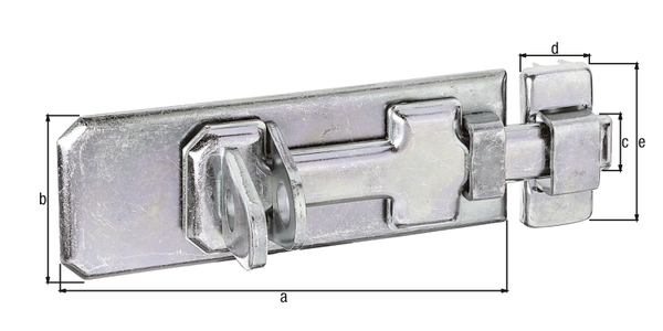 GAH Alberts Sicherheits-Schlossriegel 80 x 35 x 13 mm