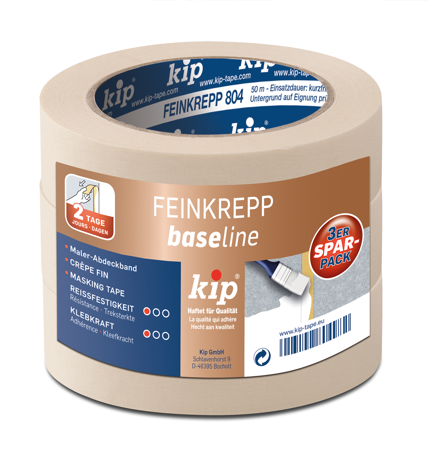 Kip Feinkrepp 3x 30 mm x 50 m