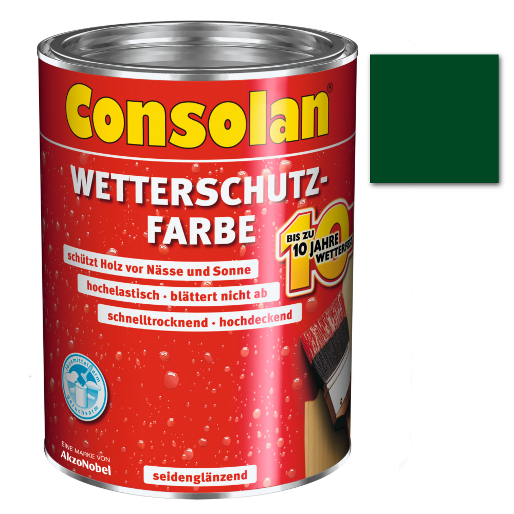 Consolan Wetterschutzfarbe moosgrün