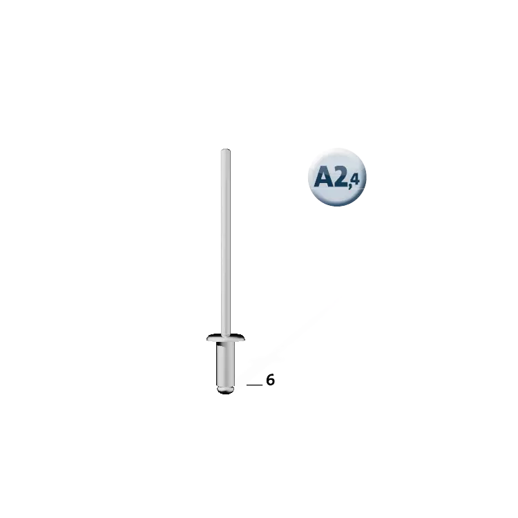 Novus Aluminium-Blindniete Typ A2,4 30 Stk.