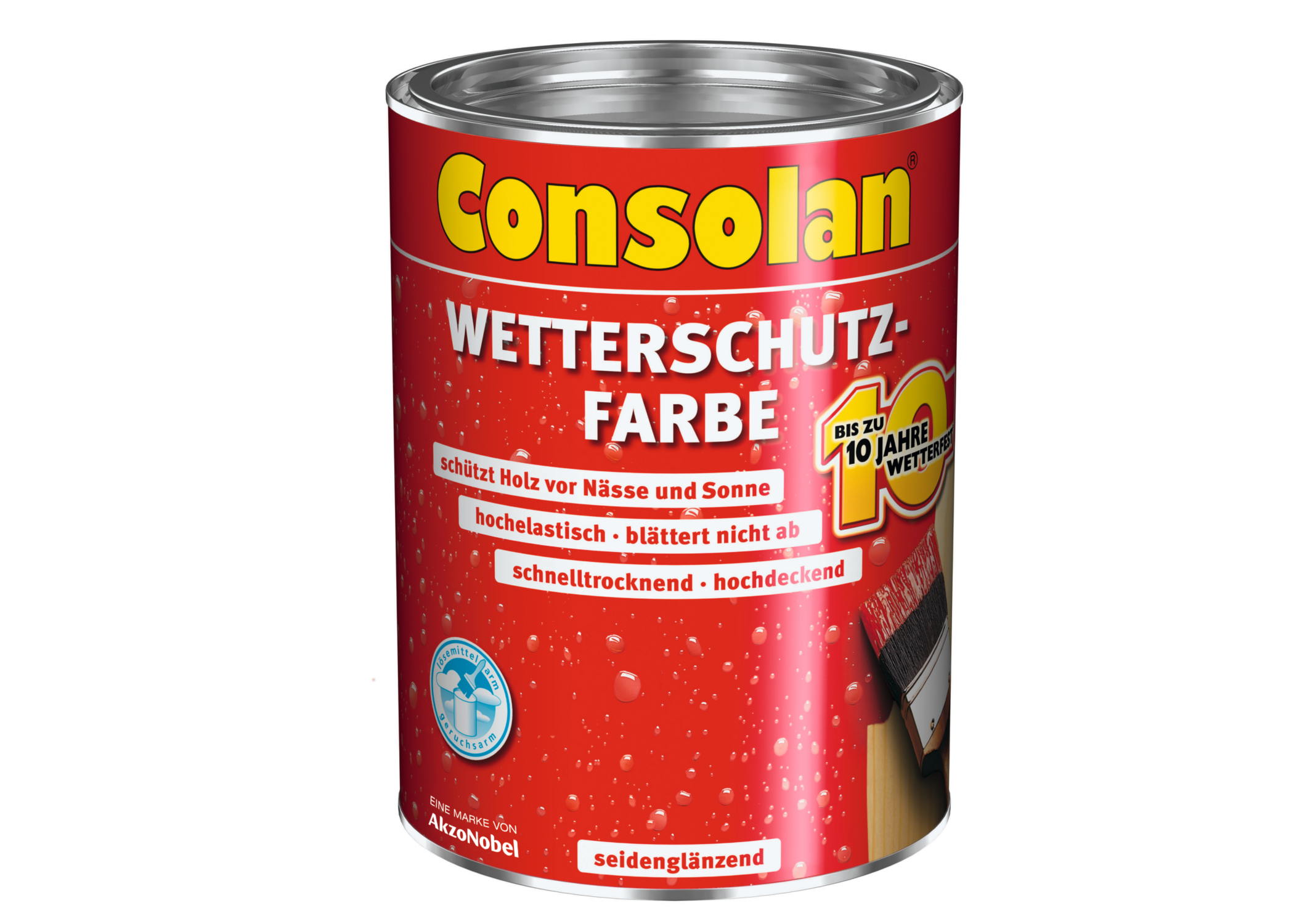 Consolan Wetterschutzfarbe schiefer 2,5 Liter