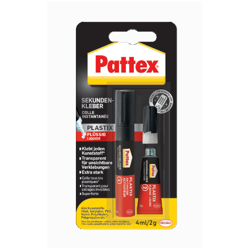 Pattex Sekundenkleber Plastix Flüssig