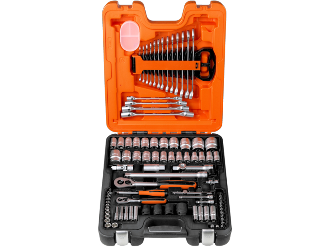 Bahco Steckschlüssel-Satz S87+7 1/4" und 1/2" 94-teilig