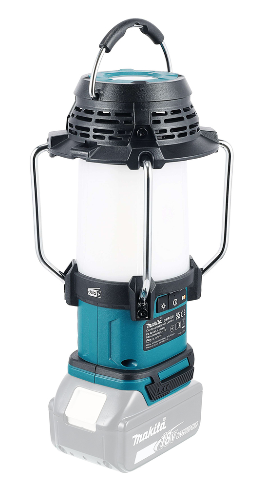 Makita Akku-Radio mit Laterne DMR056, ohne Akku und Ladegerät Makita Akku-Radio mit Laterne DMR056, ohne Akku und Ladegerät