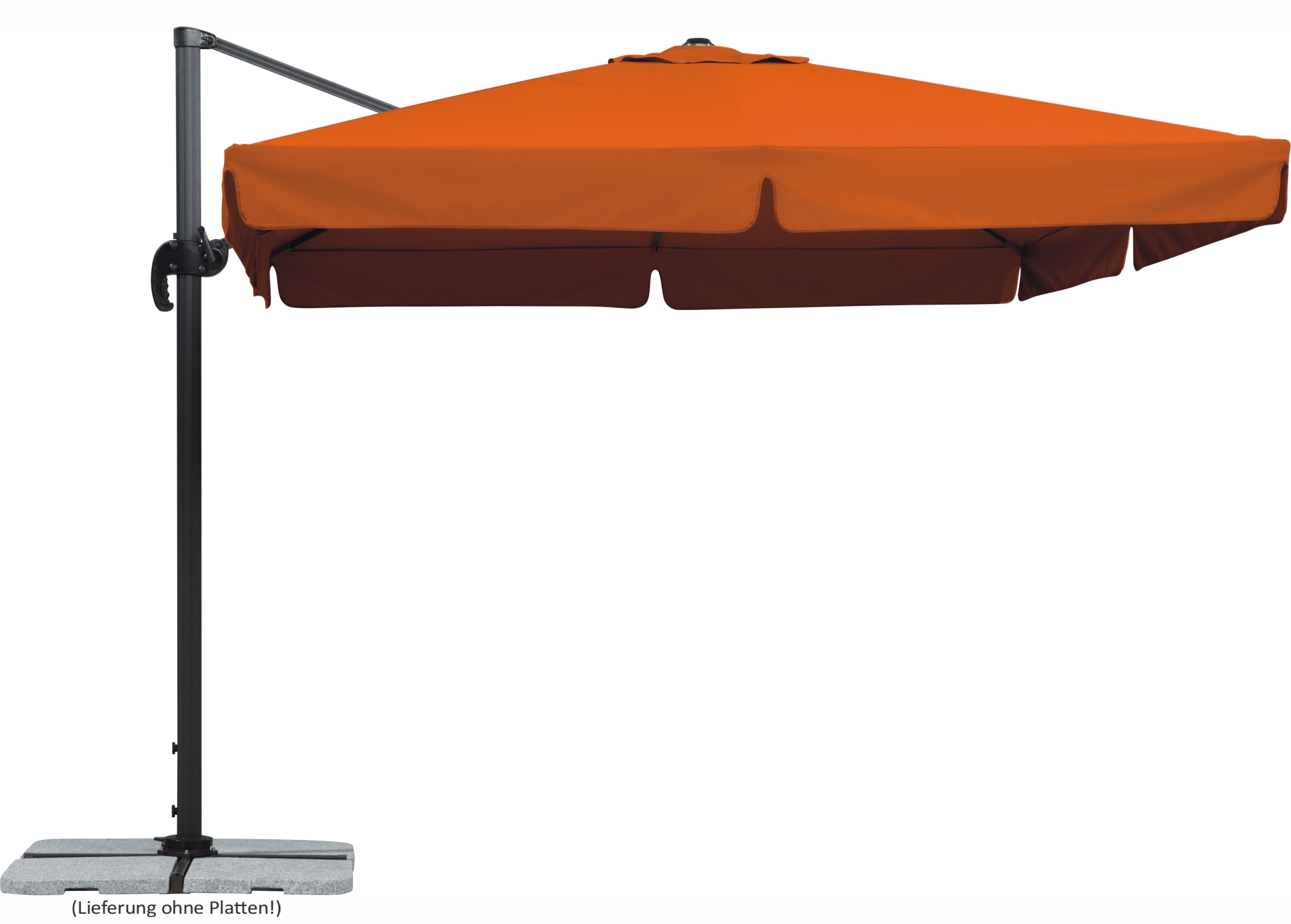 Schneider Classics Ampelschirm Rhodos 300 x 300 cm terracotta
