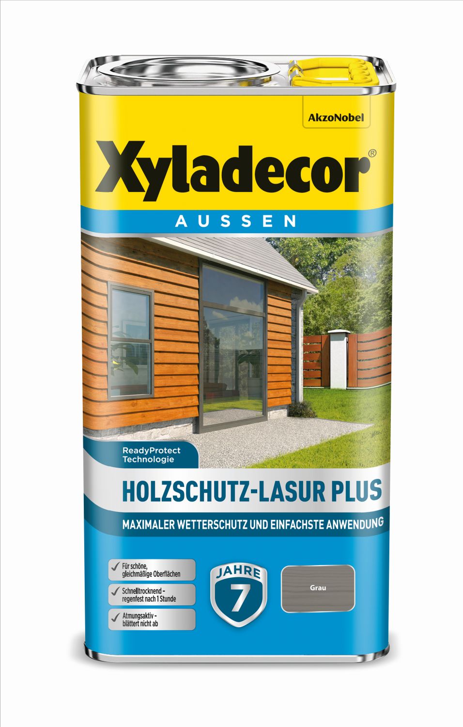 Xyladecor Holzschutz-Lasur Plus Grau 750ml
