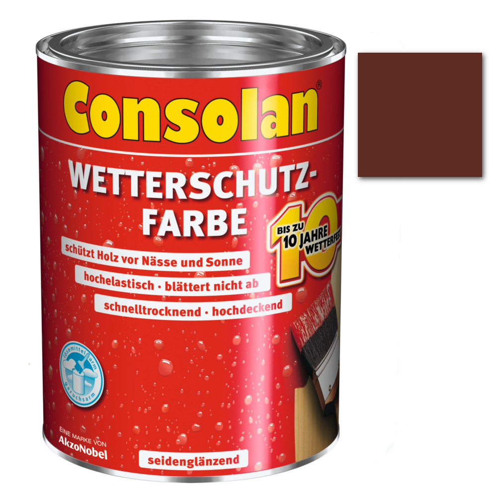 Consolan Wetterschutzfarbe braun