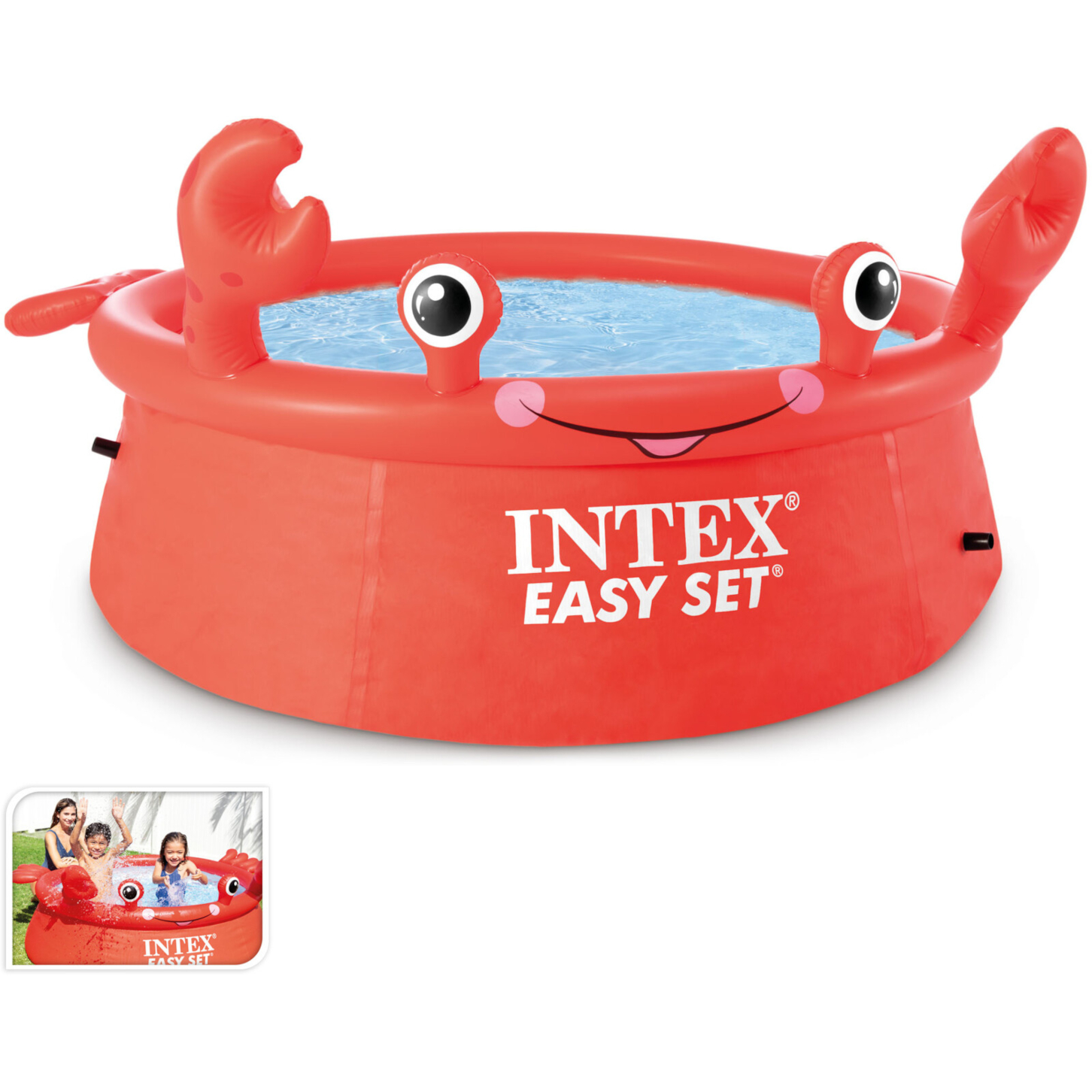 Intex Schwimmbecken "Easy Up Krabbe" rot 880 L