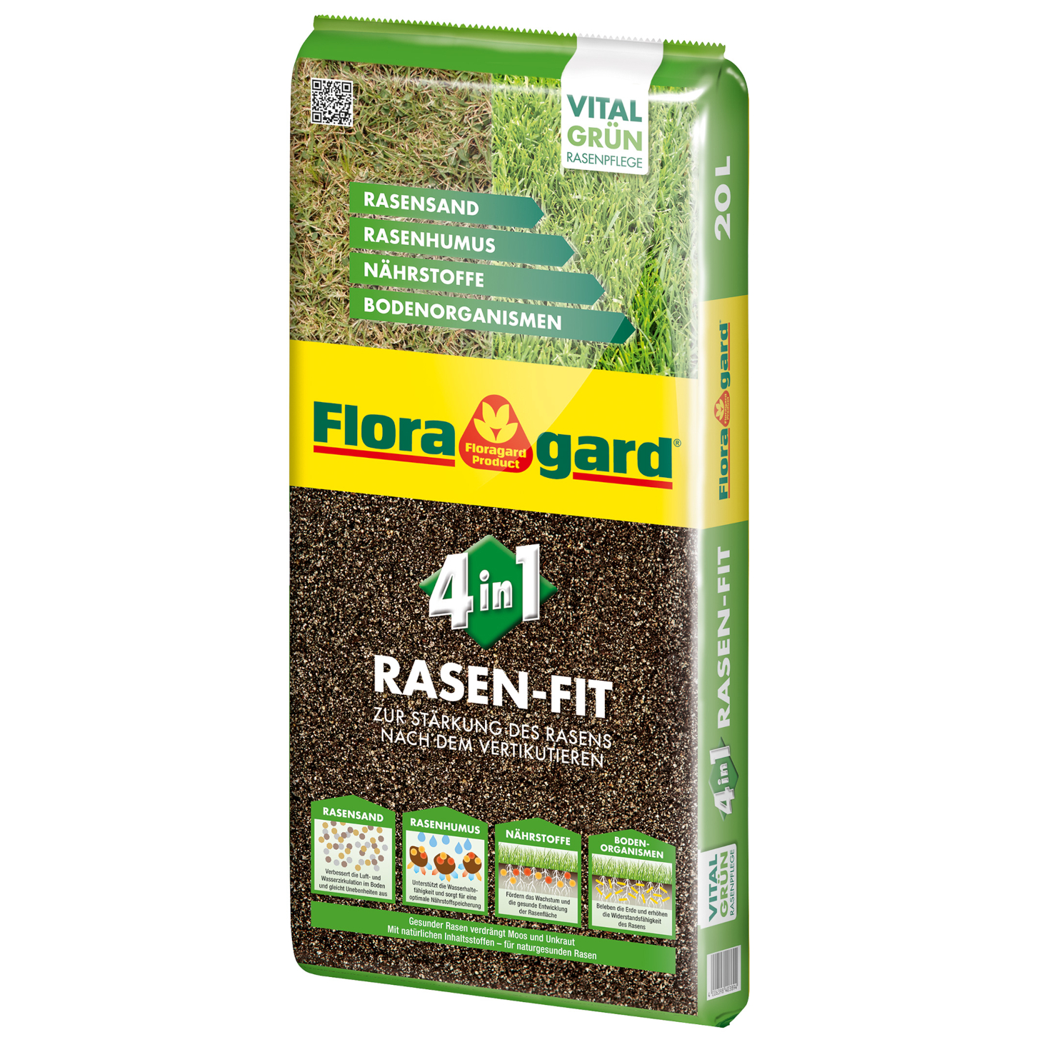 Floragard 4-in-1 Rasen Fit 1x20 L