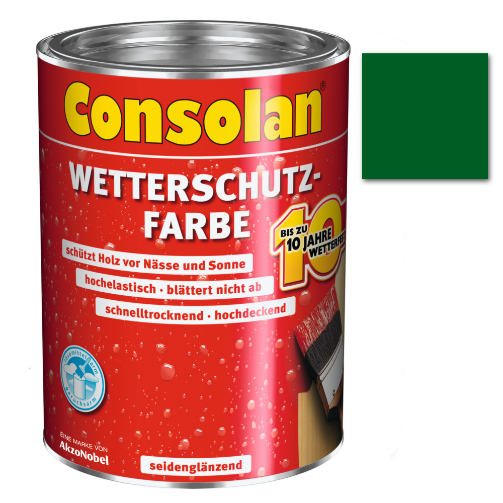 Consolan Wetterschutzfarbe grün