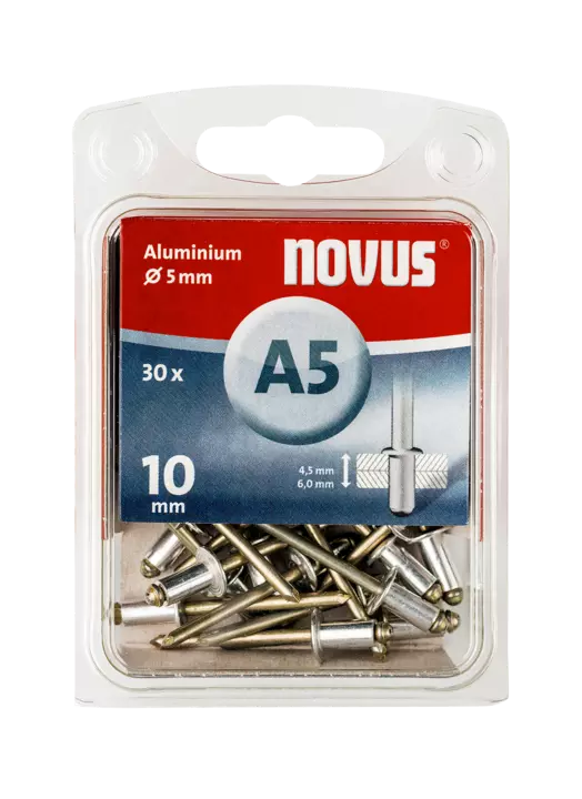 Novus Aluminium-Blindniete Typ A5 10 mm 30 Stück