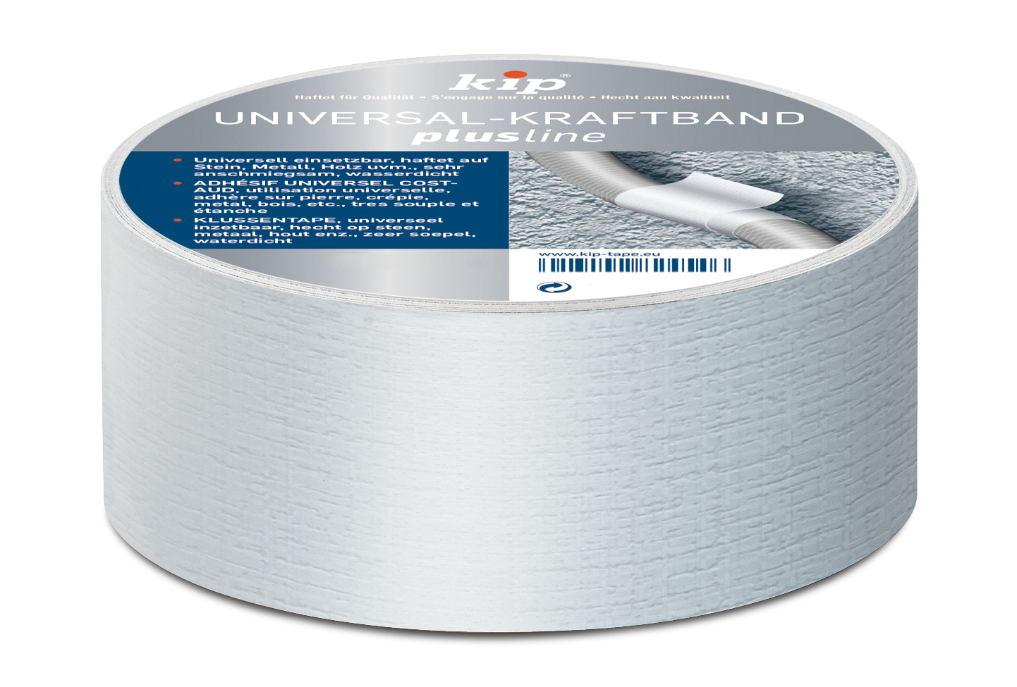 Kip Sparpaket 6 Rollen Universal-Kraftband 48 mm x 9 m weiß