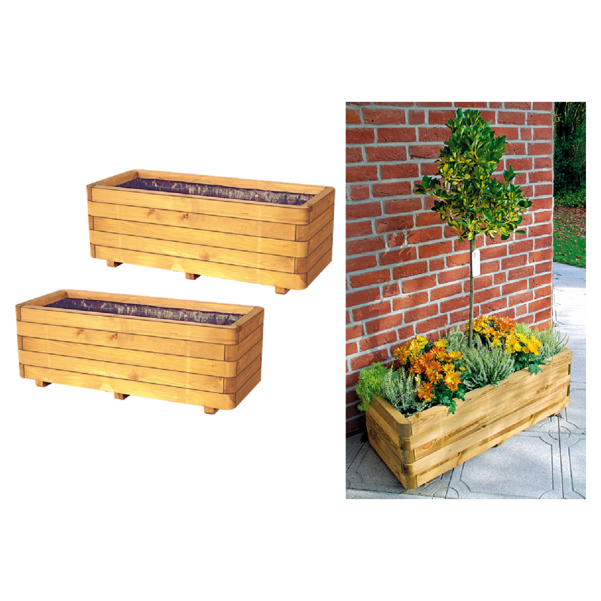 Tetzner & Jentzsch Blumenkasten-Set Independence 2 Stück