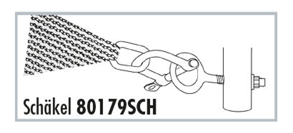 Doppler Schäkel für Sonnensegel, Edelstahl