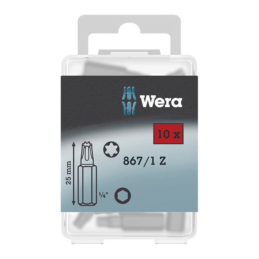 WERA Bits 867/1 Z DIY-Box T, 10 Stk.