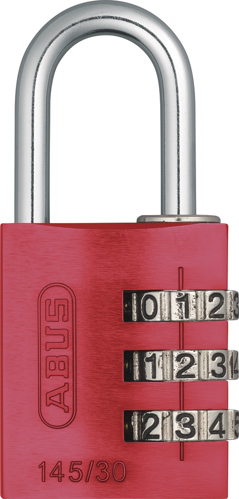 Abus Aluminium-Zahlenschloss 145/20 rot