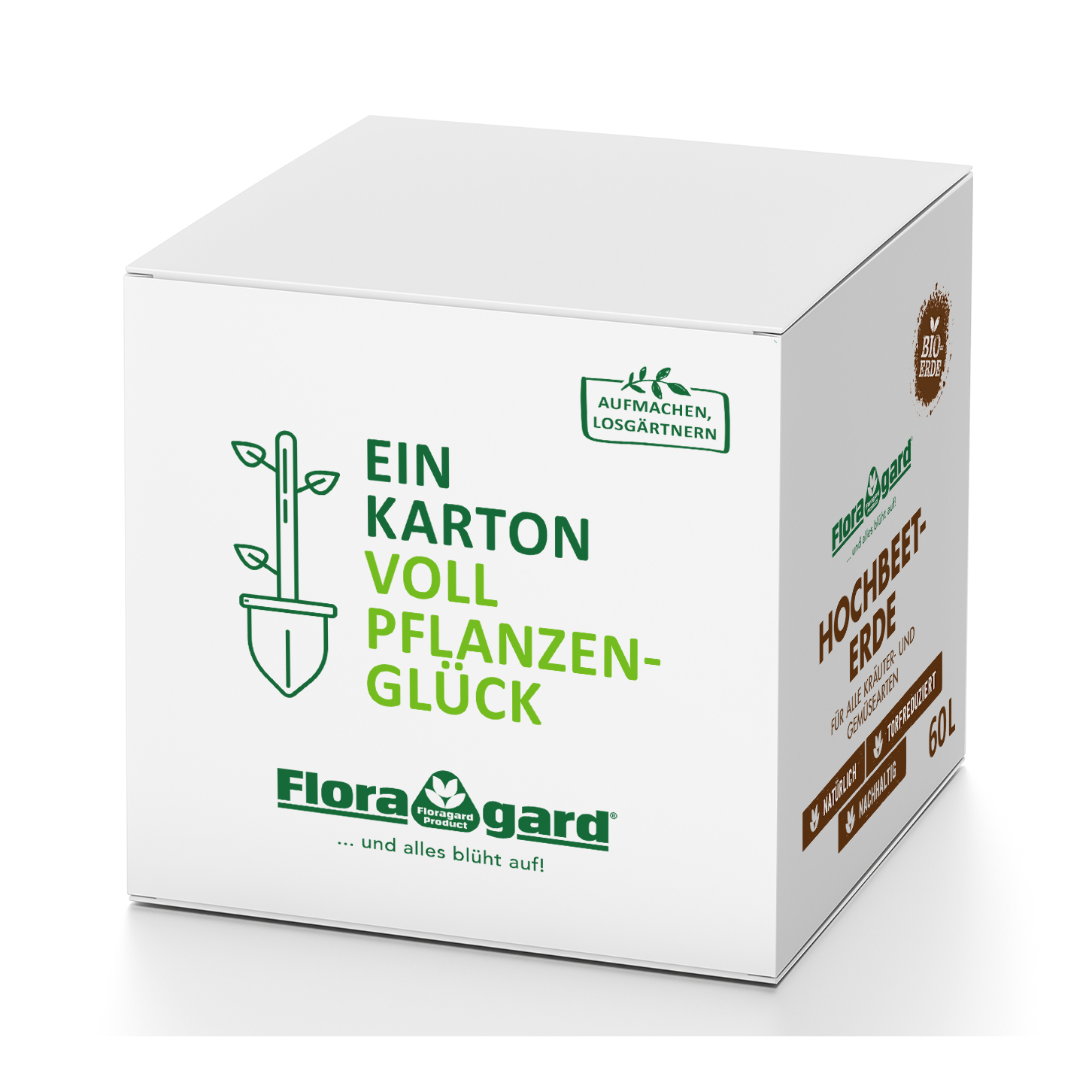 Floragard Bio Hochbeet-Erde in der Box 60 Liter