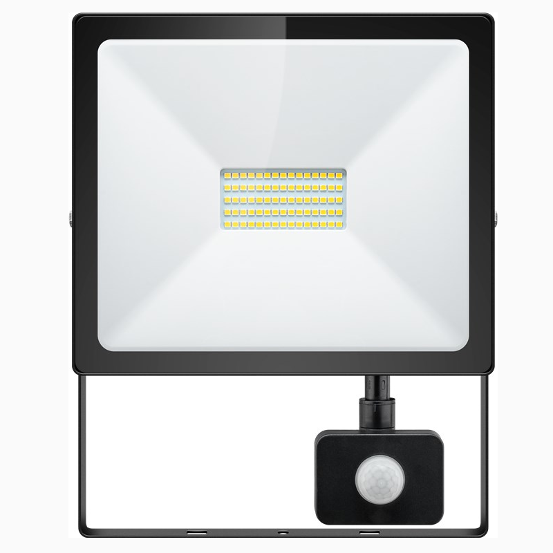 Goobay LED-Außenstrahler 50 W Slim Classic mit Bewegungsmelder