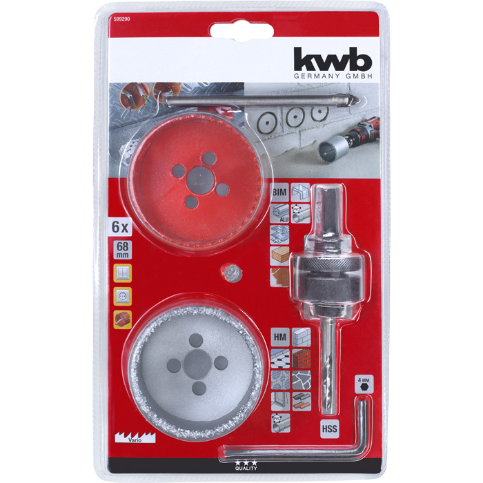 KWB Lochsägensatz Ø 68 mm 6-tlg.