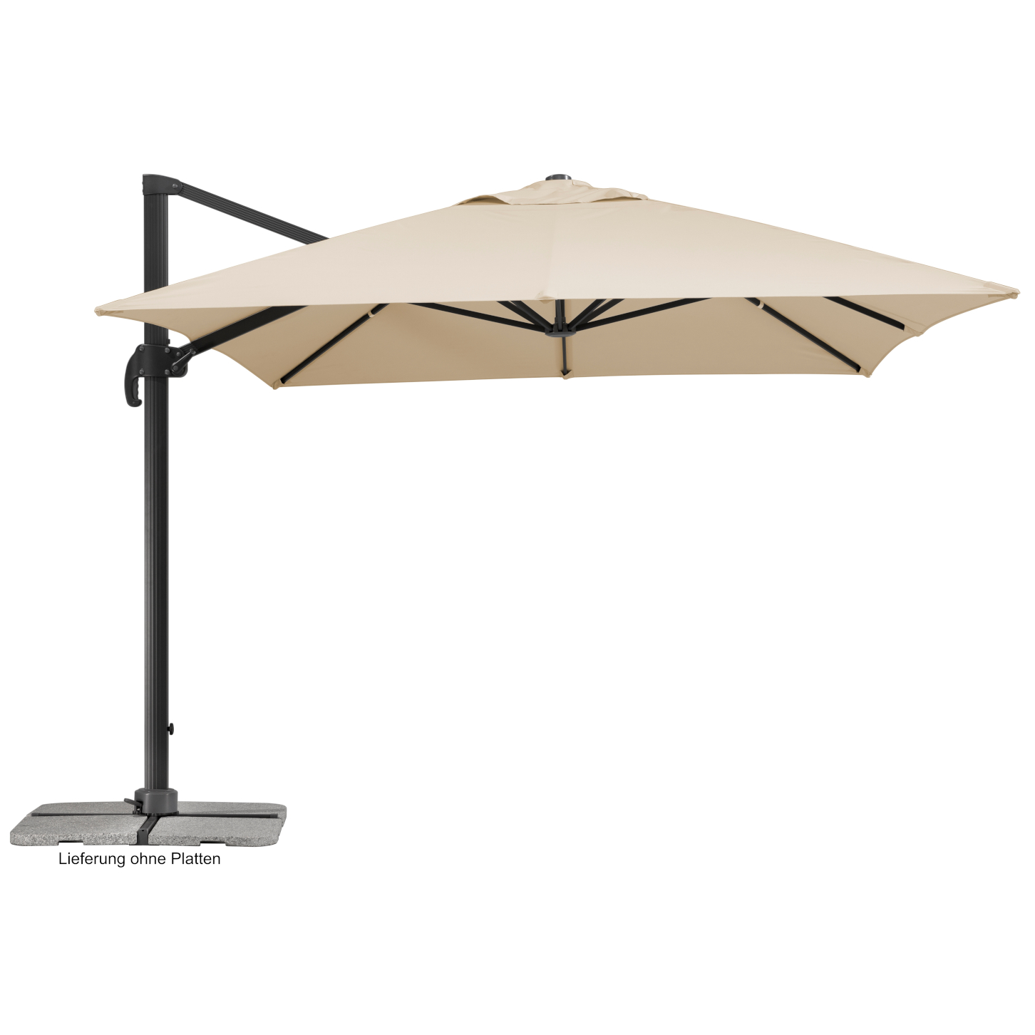 Schneider Classics Ampelschirm Rhodos Grande 300x400/8 natur