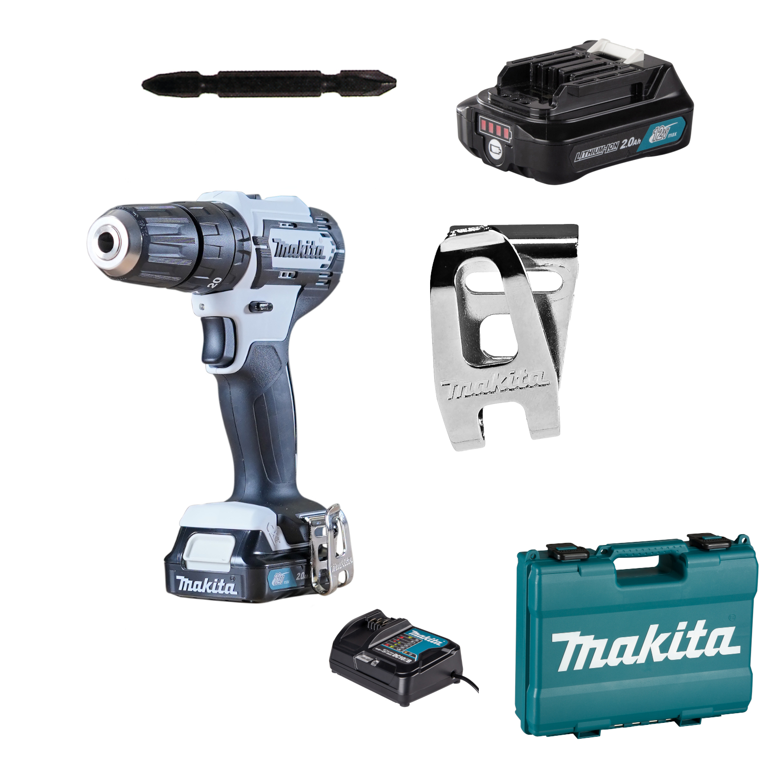 Makita Akku-Schlagbohrschrauber weiß HP333DSAW