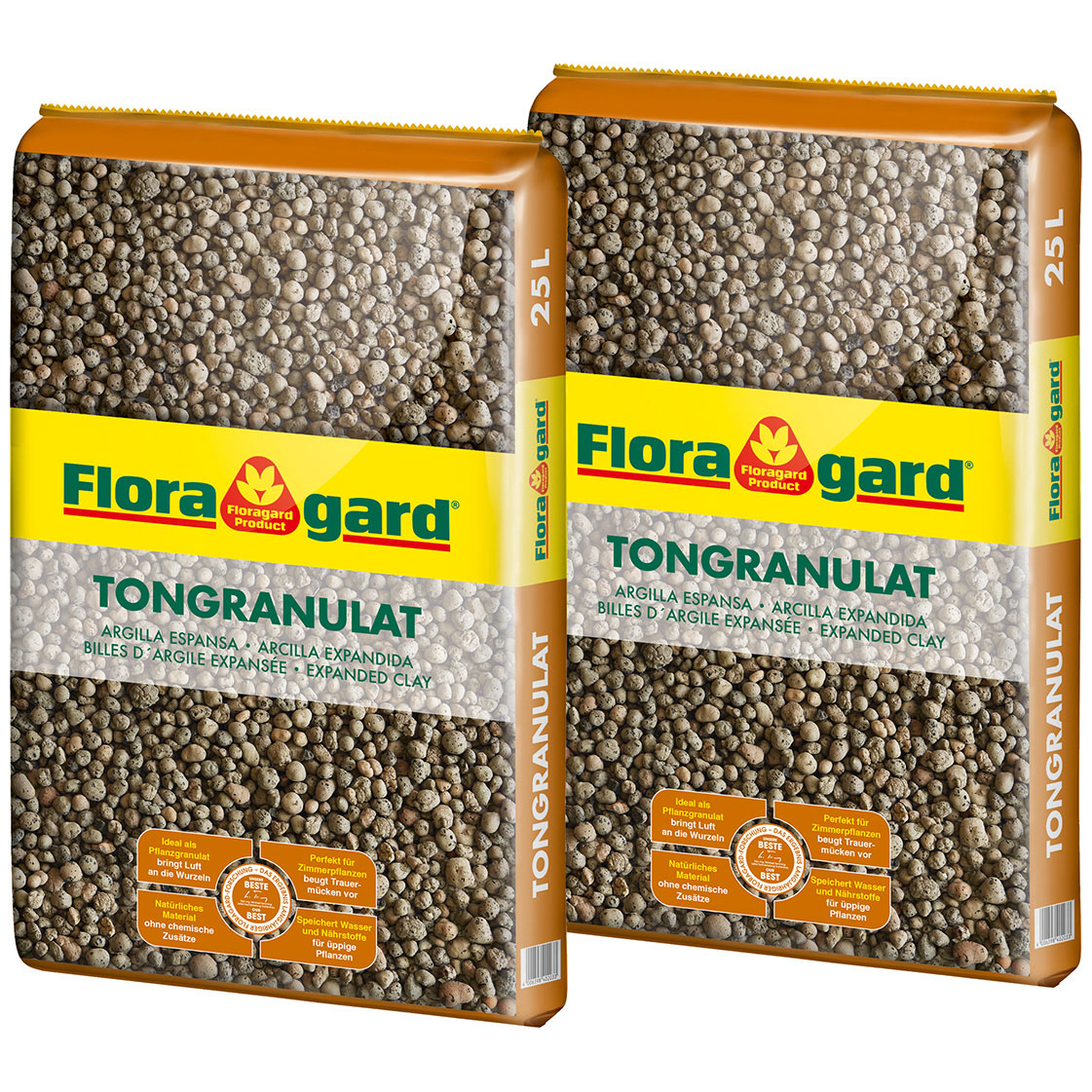 Floragard Tongranulat 2x25 L