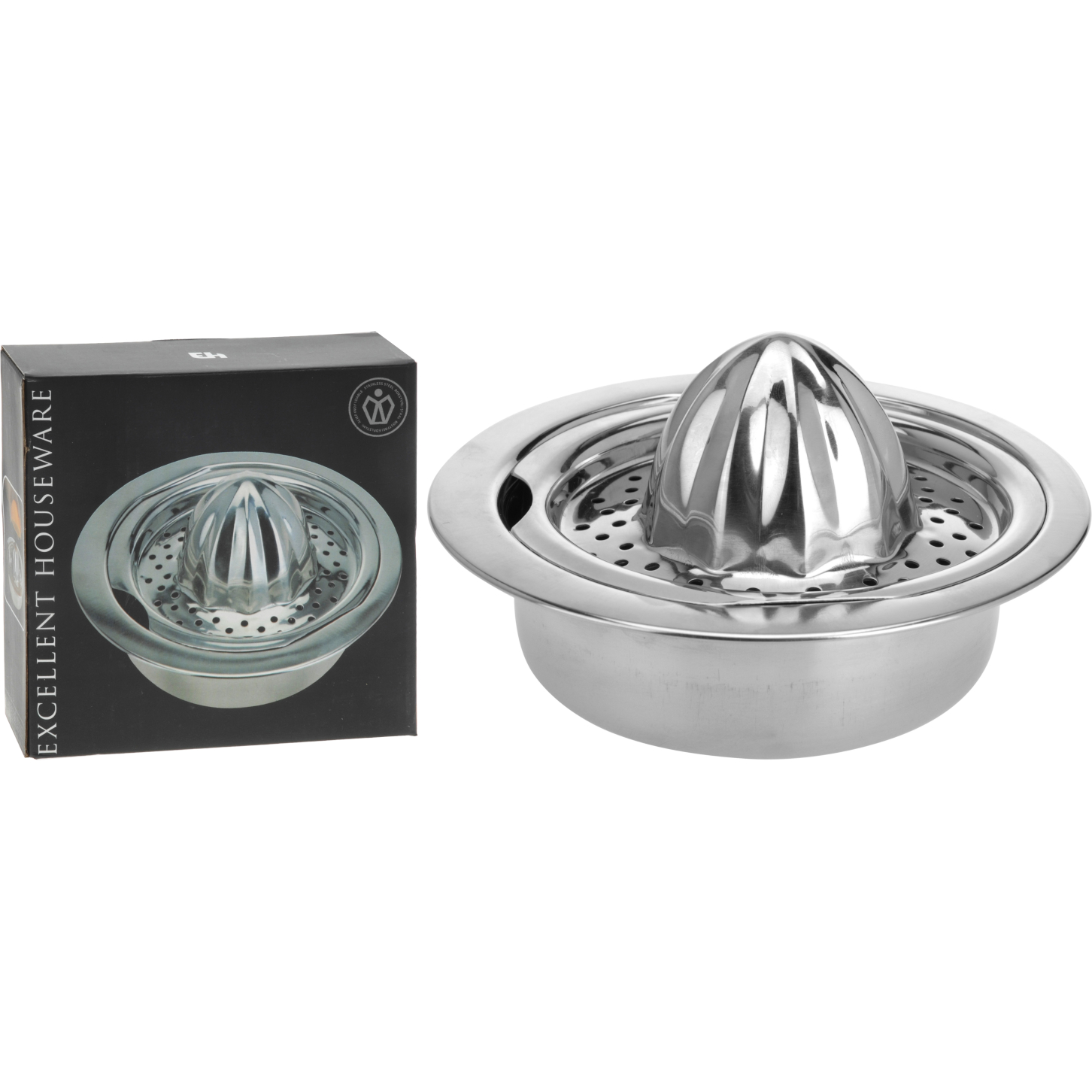 Excellent Houseware Zitruspresse Edelstahl