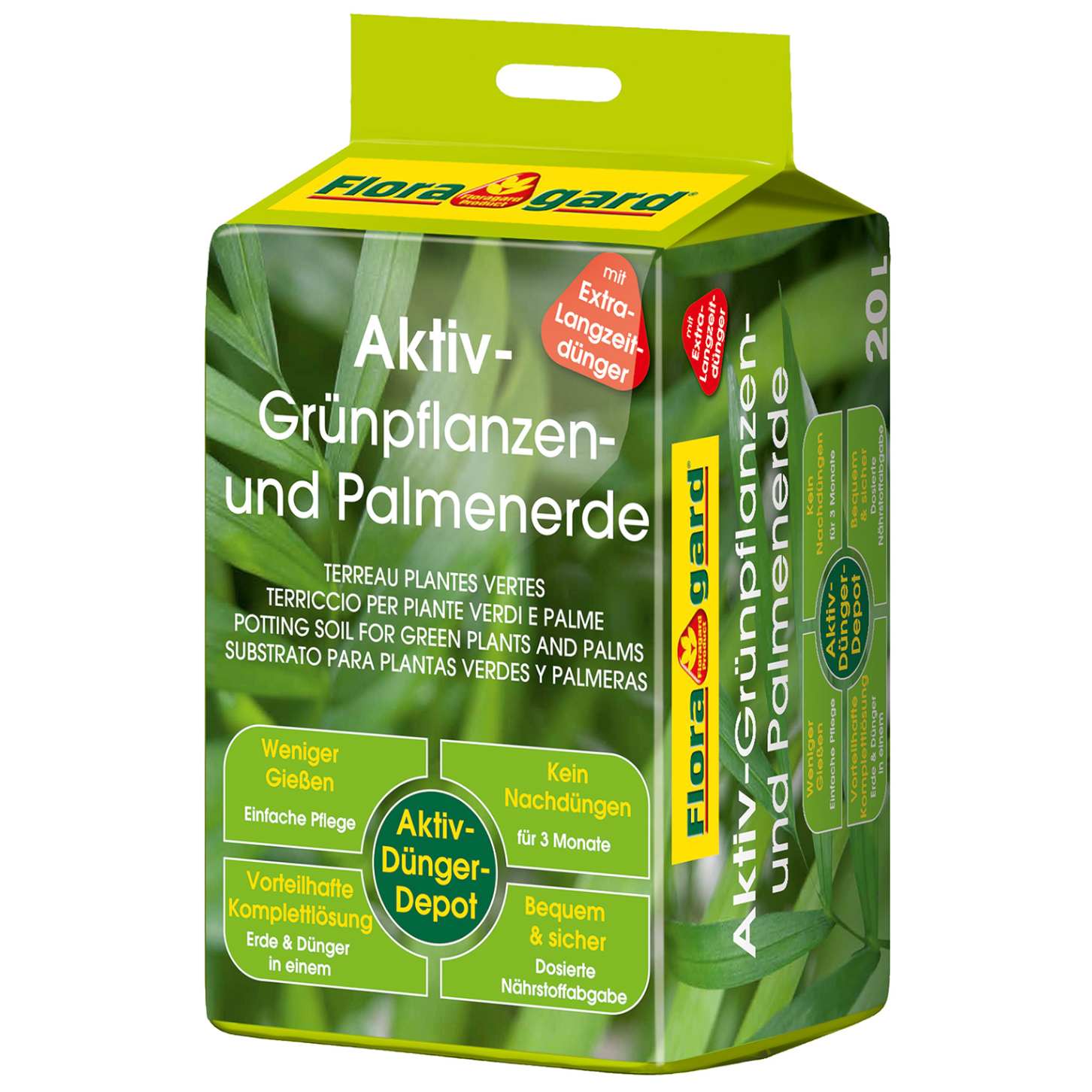 Floragard Aktiv Grünpflanzen- und Palmenerde 1x20L