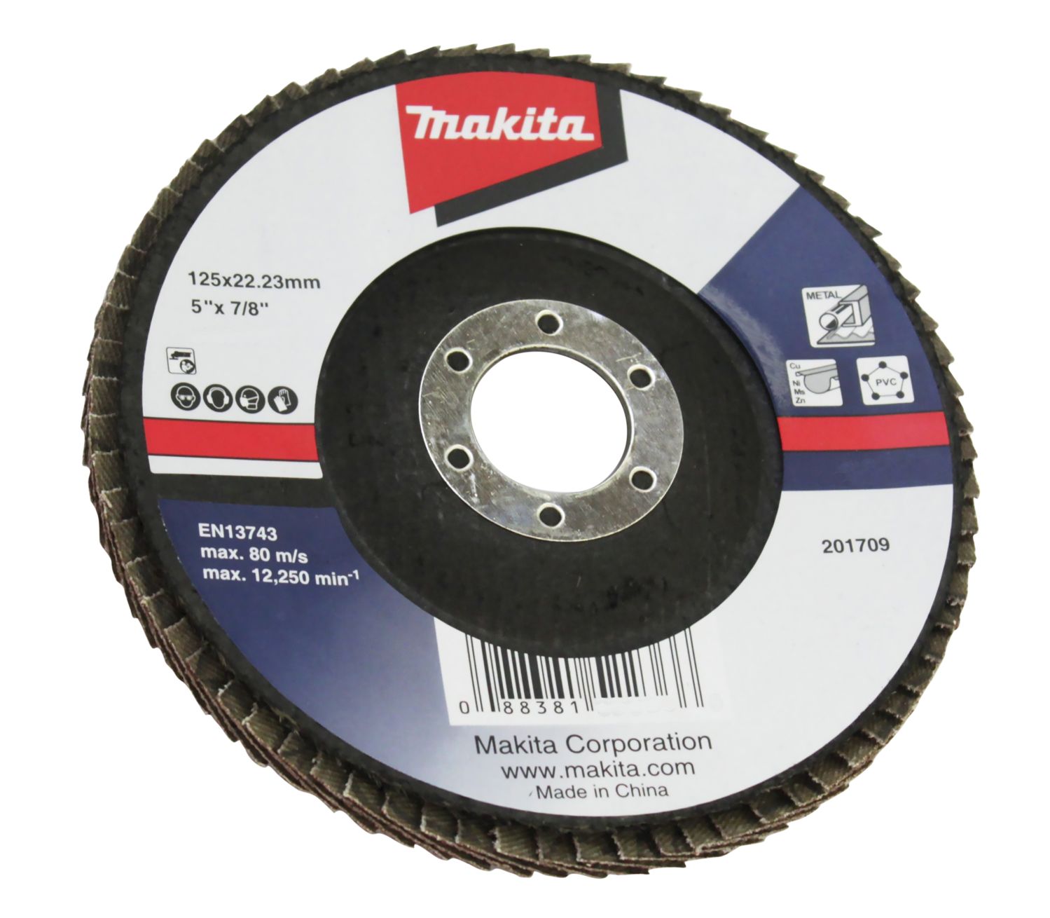 Makita Fächerschleifscheibe 125 mm A60 D-63498