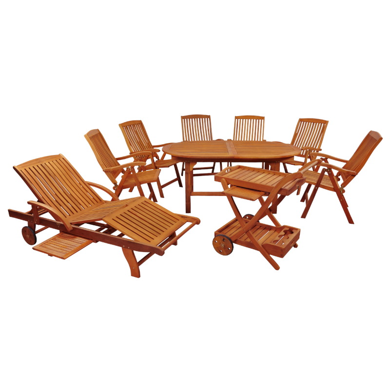 Indoba Gartenmöbel Set 9-teilig Sun Flair