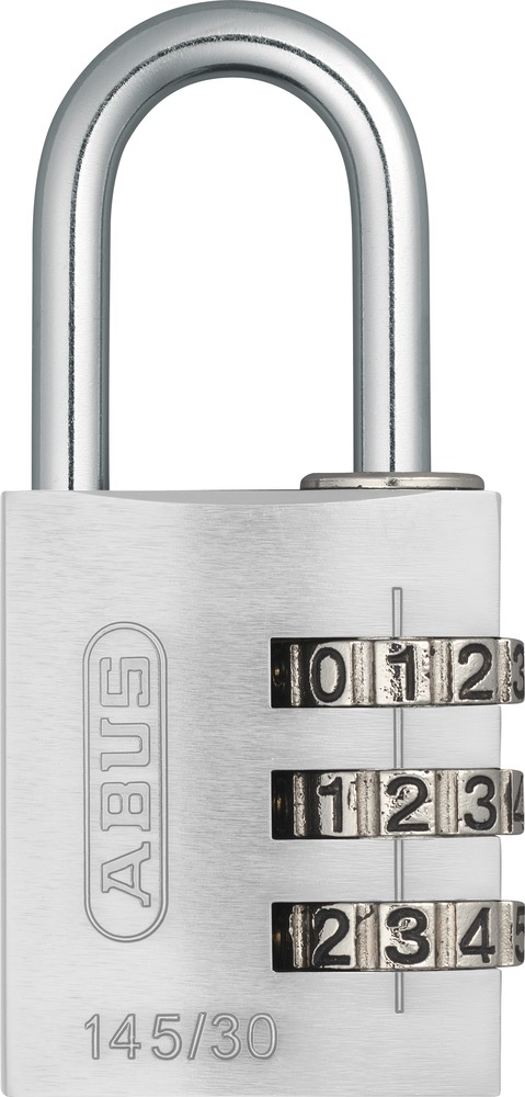 Abus Aluminium-Zahlenschloss 145/30,silber