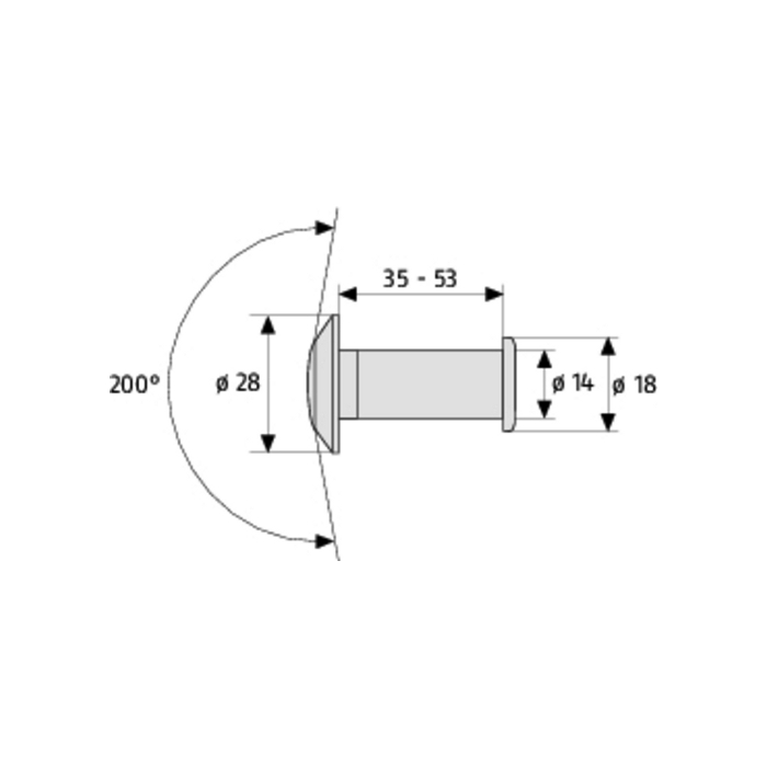 ABUS Türspion 2200 S SB