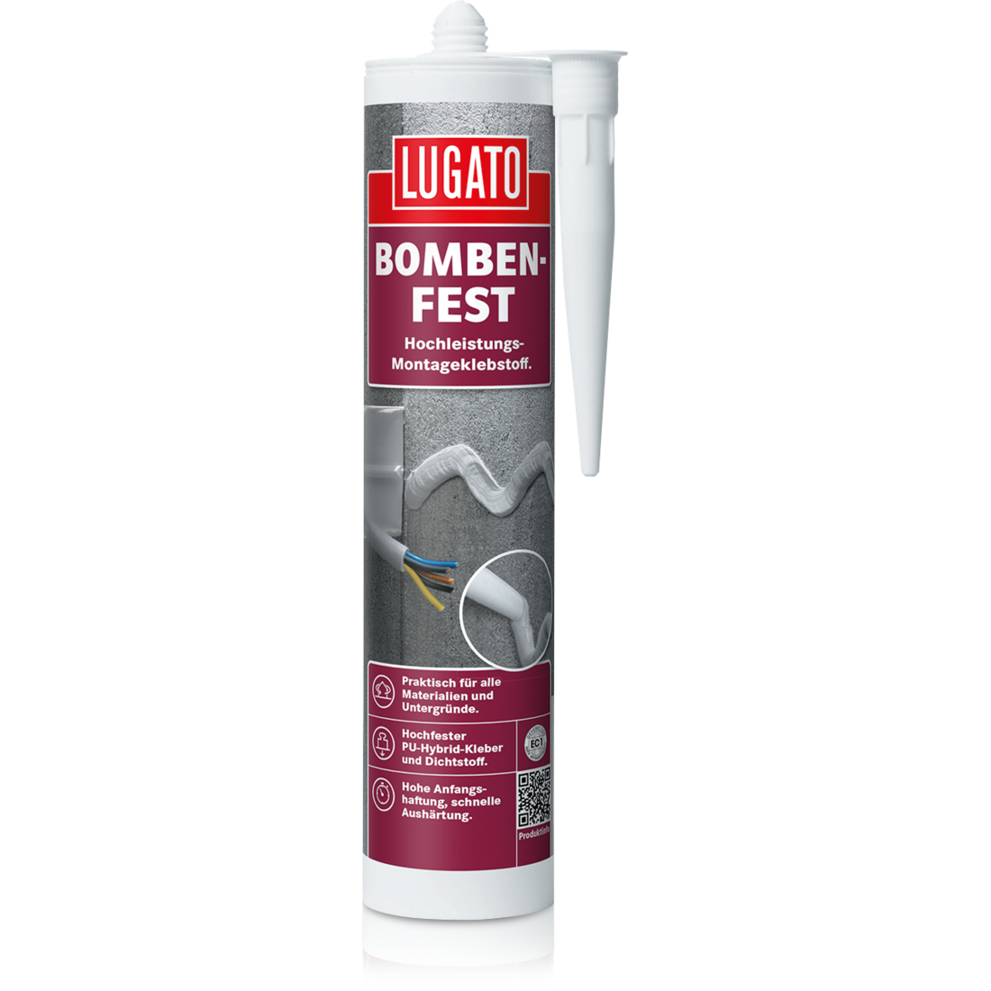 Lugato Bombenfest PU-Kleber Weiß 480 g
