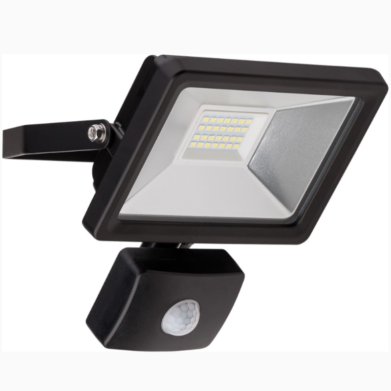 Goobay LED Außen-Flutlichtstrahler mit Bewegungsmelder, 20 W