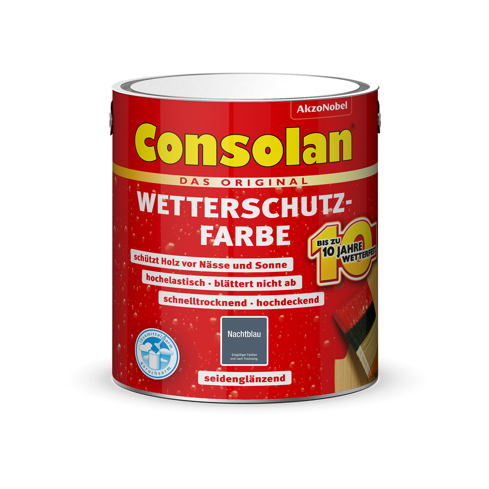 Consolan Wetterschutz-Farbe 2,5 L nachtblau