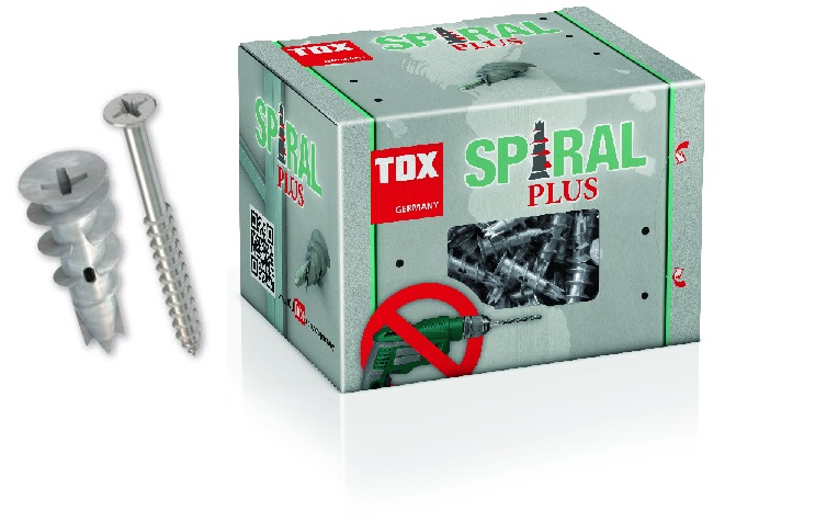 TOX Gipskartondübel Spiral Plus 37-4 + Schraube KT