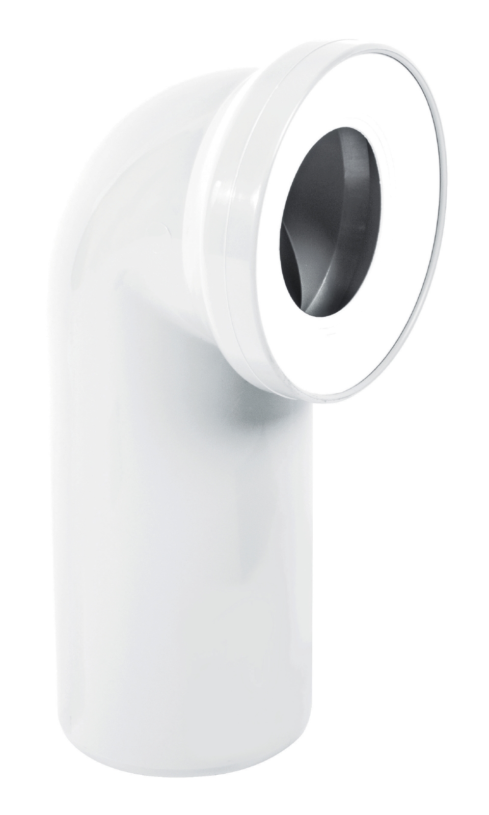 Sanitop Anschlussbogen für Stand-WC 90°, weiß