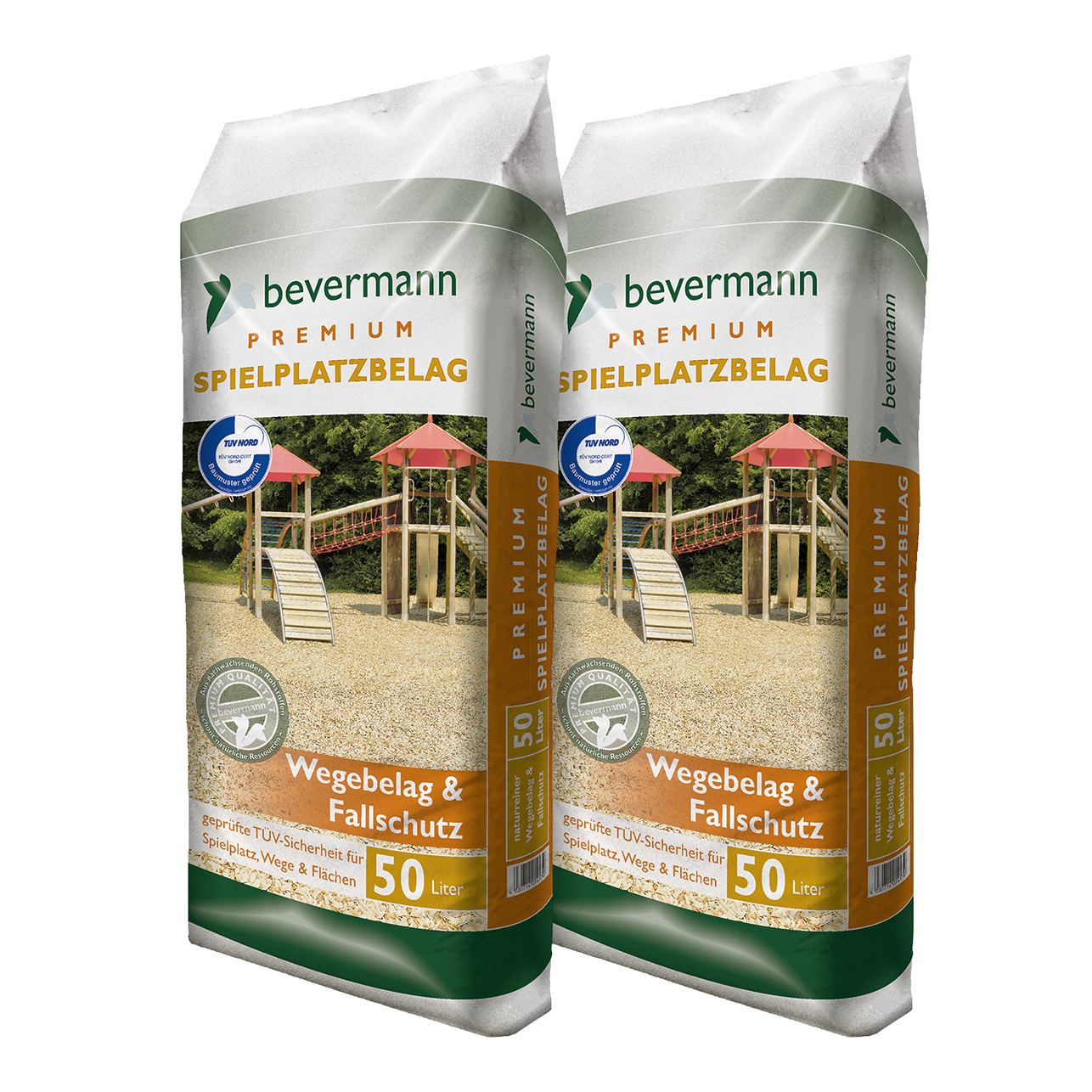 Bevermann Premium Wegebelag und Fallschutz 2x50 l