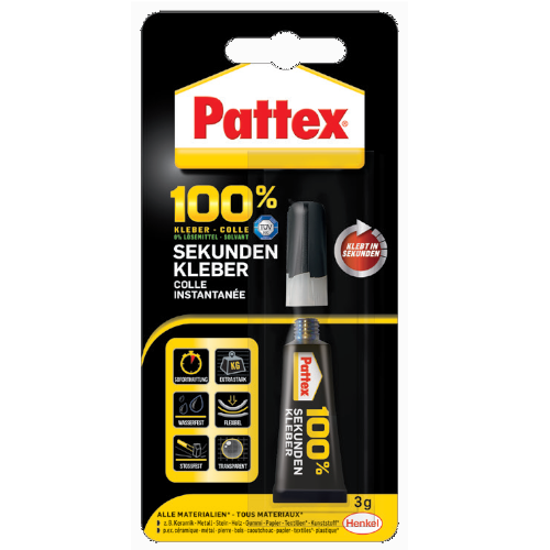 Pattex 100% Sekundenkleber 3g