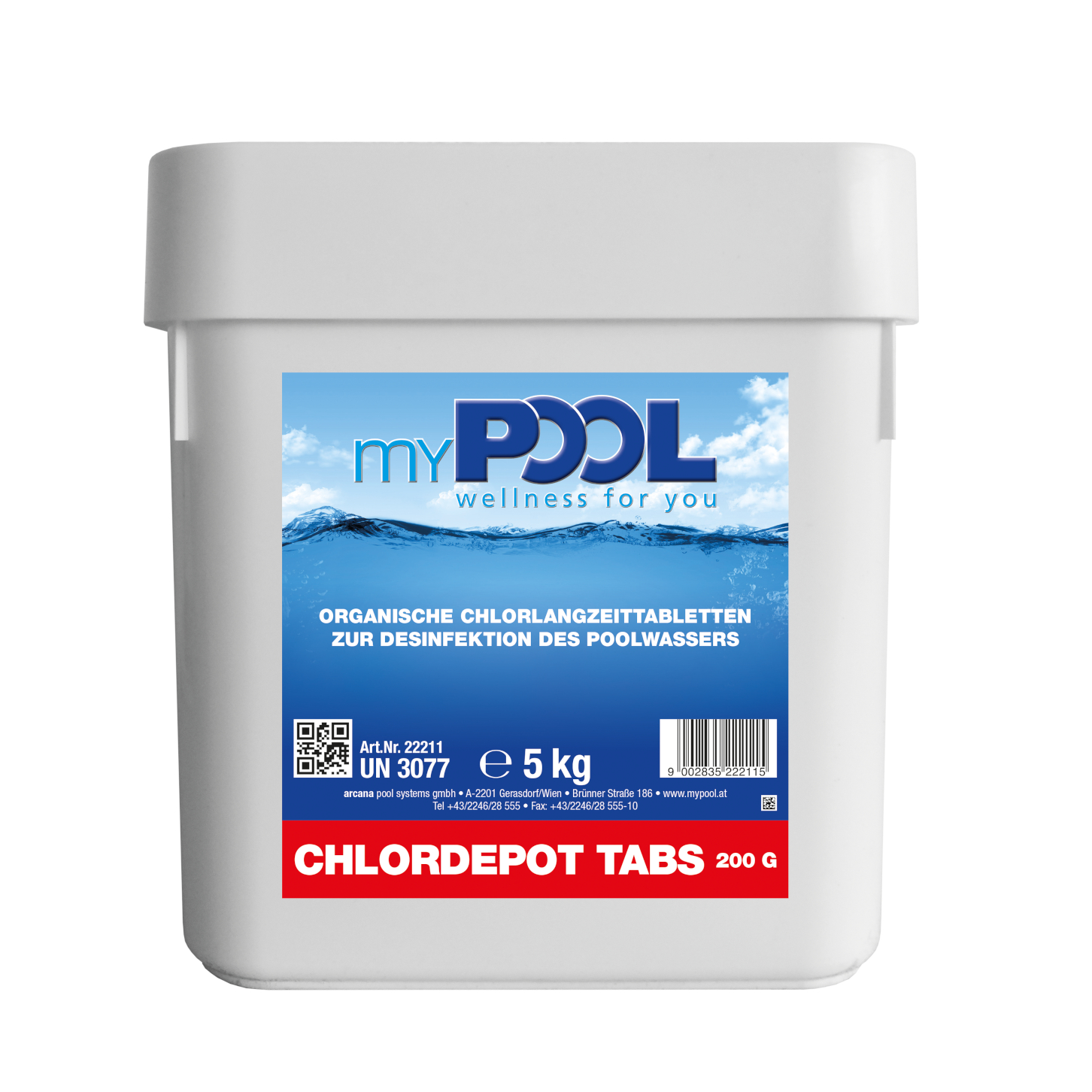 BWT MyPool Chlordepot Tabs Langzeittabletten 200 g 5kg