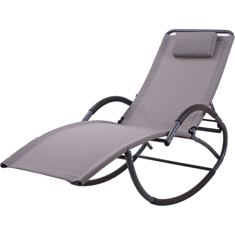 Garden Pleasure Schaukelliege Siros anthrazit 177 x 63 x 106 cm