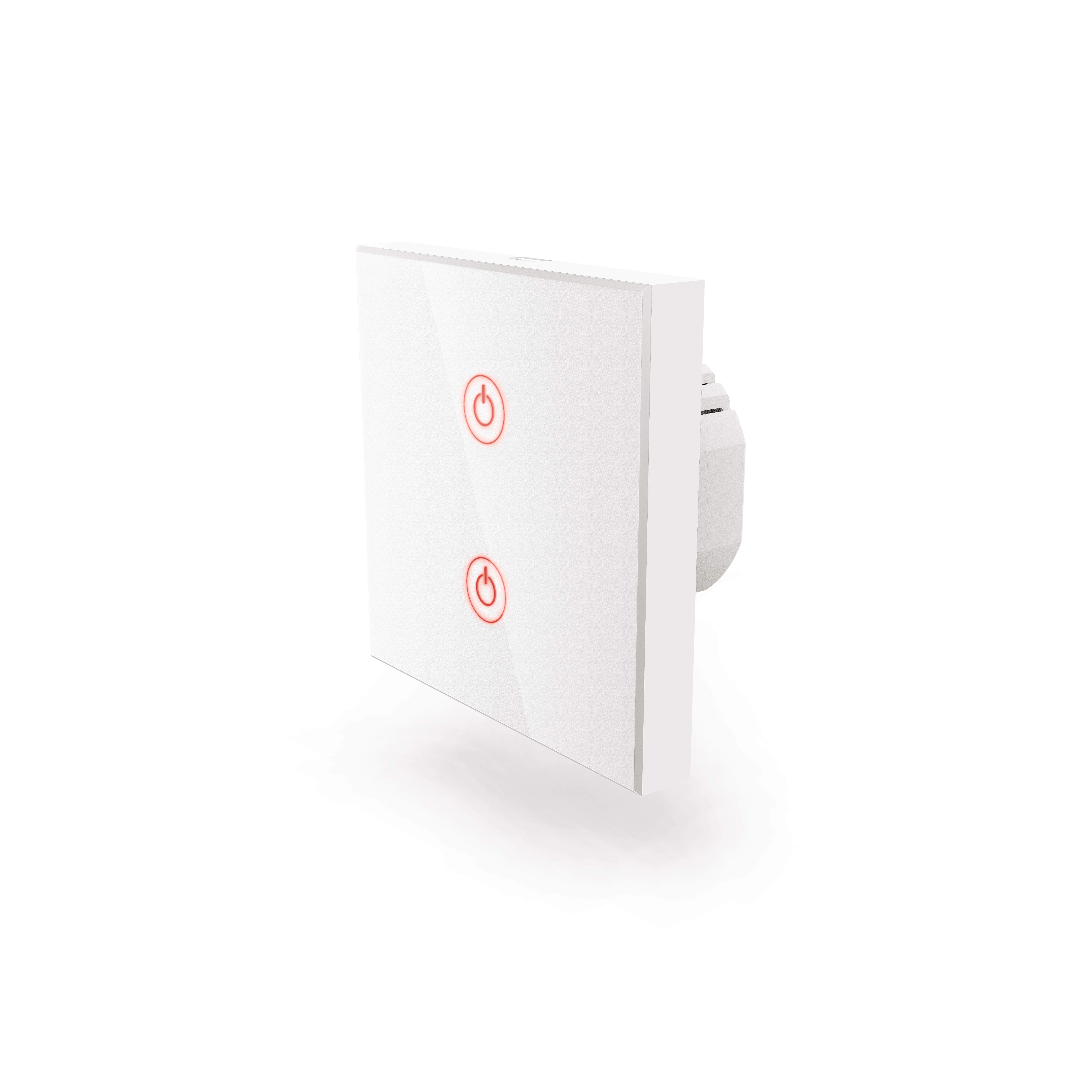 Hama WiFi-Touch-Wandschalter, Unterputz, Weiß