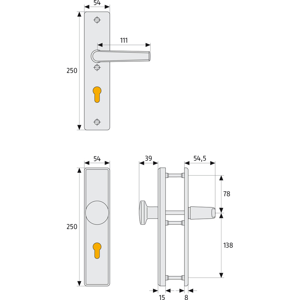 Abus Schutzbeschlag KLS114 F1 EK