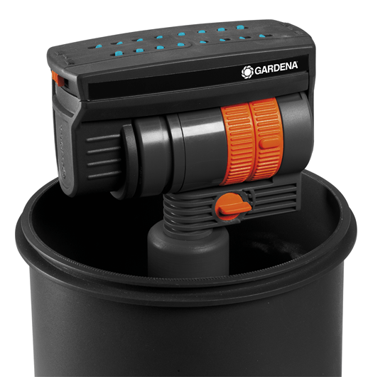 Gardena Sprinklersystem Komplett-Set mit Versenk-Viereckregner OS 140