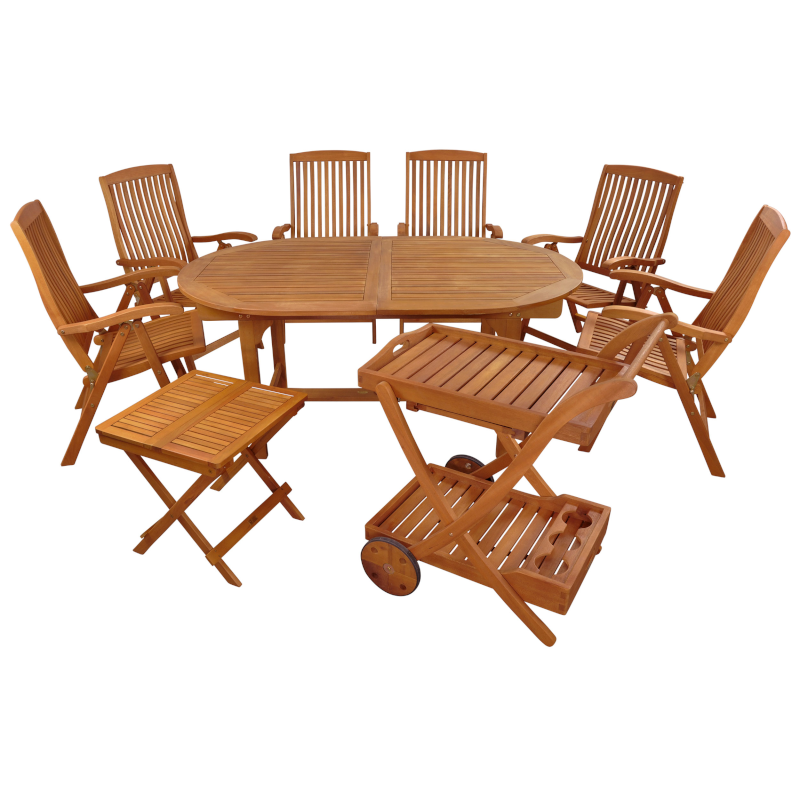 Indoba Gartenmöbel Set 9-teilig Sun Flair