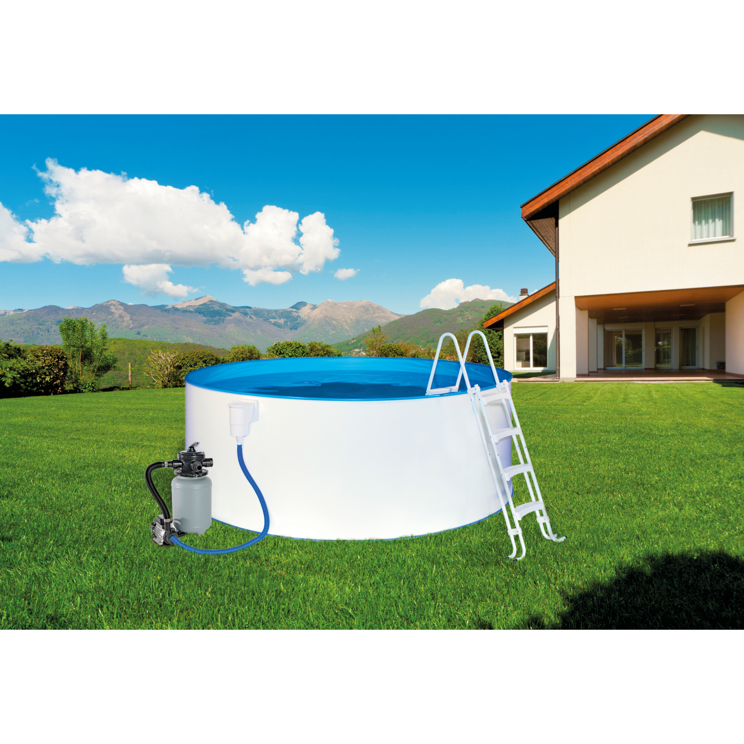 BWT MyPool Poolset Safety rund Ø 3,50 x 0,90 m Sandfilteranlage