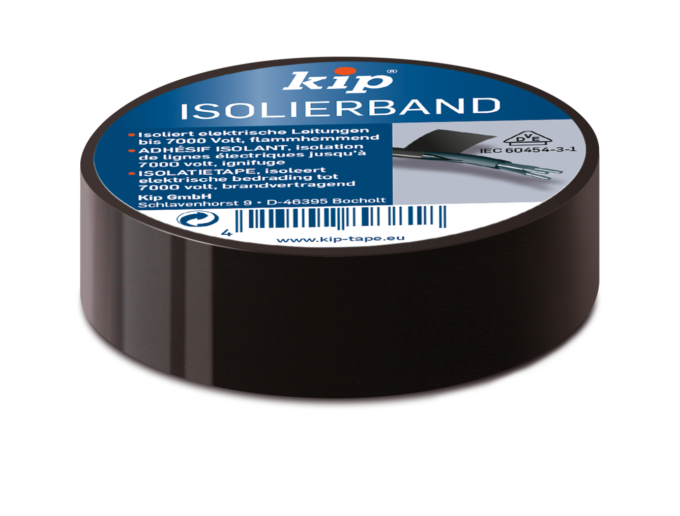 Kip Isolierband schwarz 15 mm x 10 m