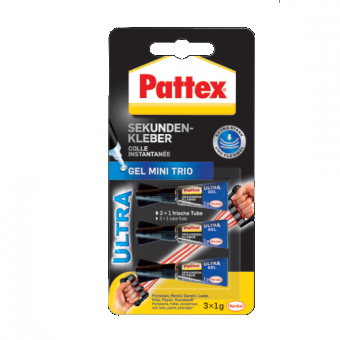 Pattex Sekundenkleber Ultra Gel Mini Trio